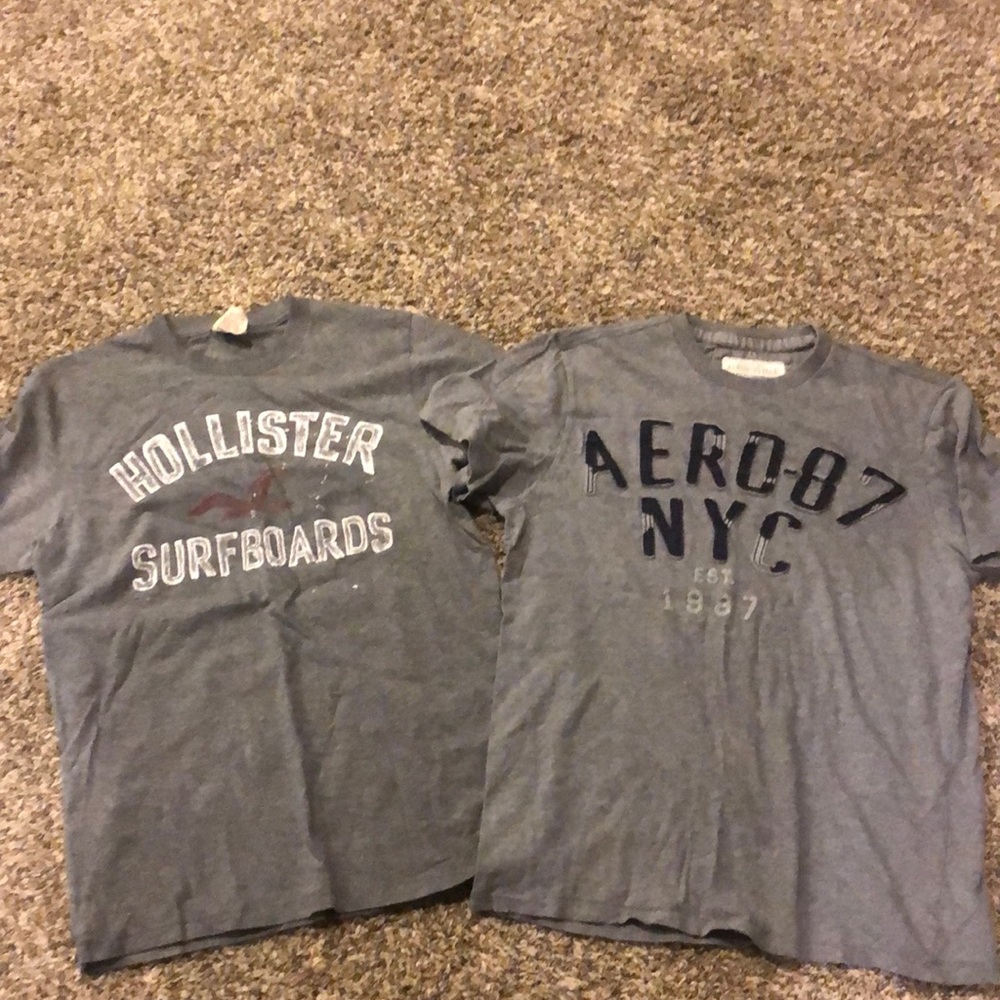 Aeropostale and Hollister T-Shirts. 2 shirts.